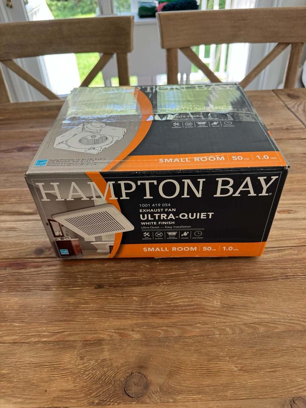 New Hampton Bay 50 CFM Ultra-Quiet Bathroom Exhaust Fan (1001 419 054)